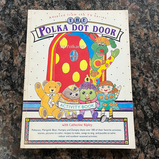Vintage 1987 TVO The Polka Dot Door Activity Book