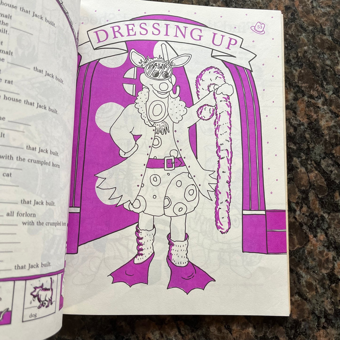 Vintage 1987 TVO The Polka Dot Door Activity Book