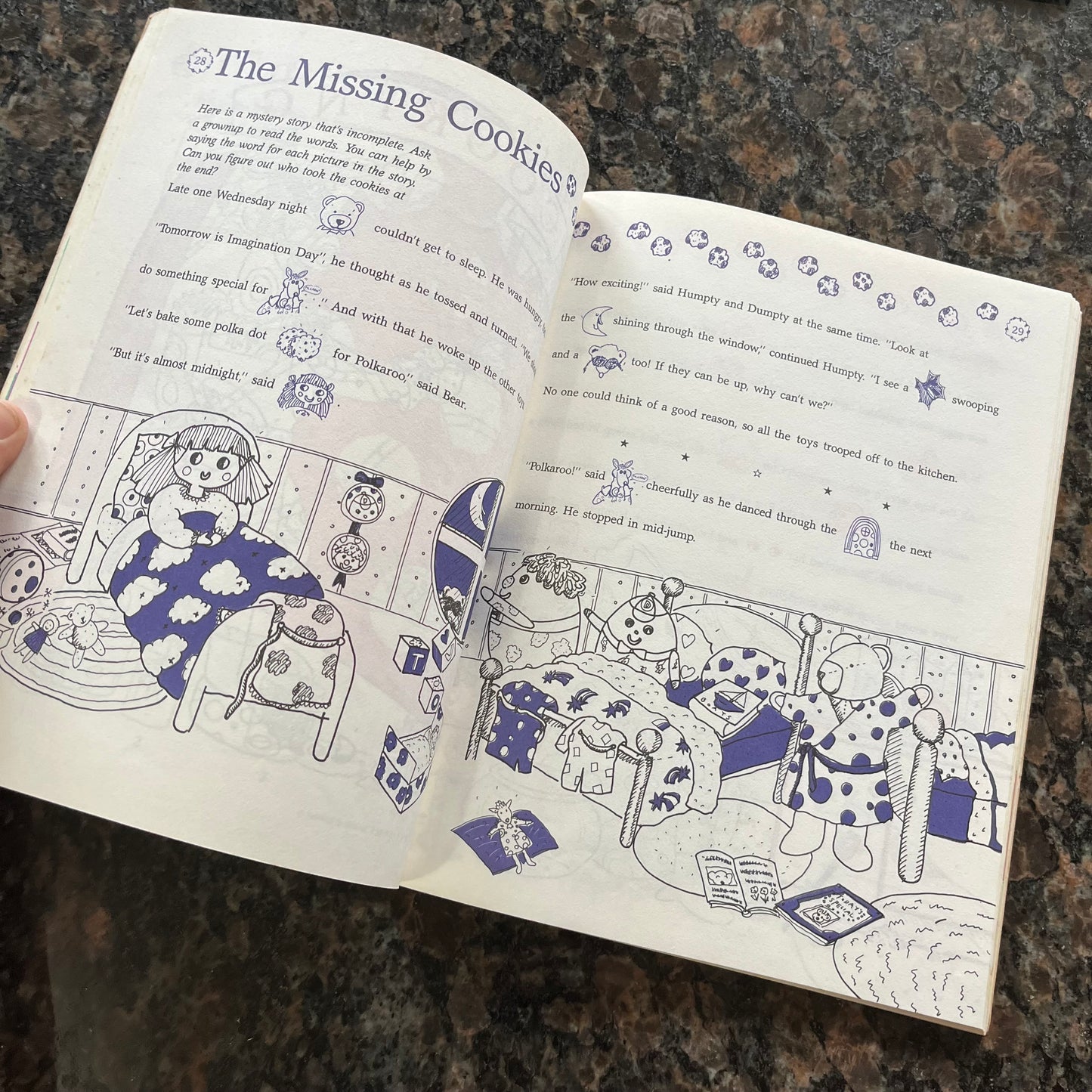 Vintage 1987 TVO The Polka Dot Door Activity Book