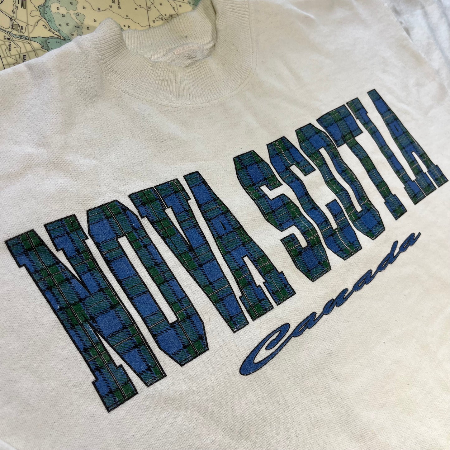 Vintage Nova Scotia Canada Tourism Souvenir Crewneck Sweatshirt