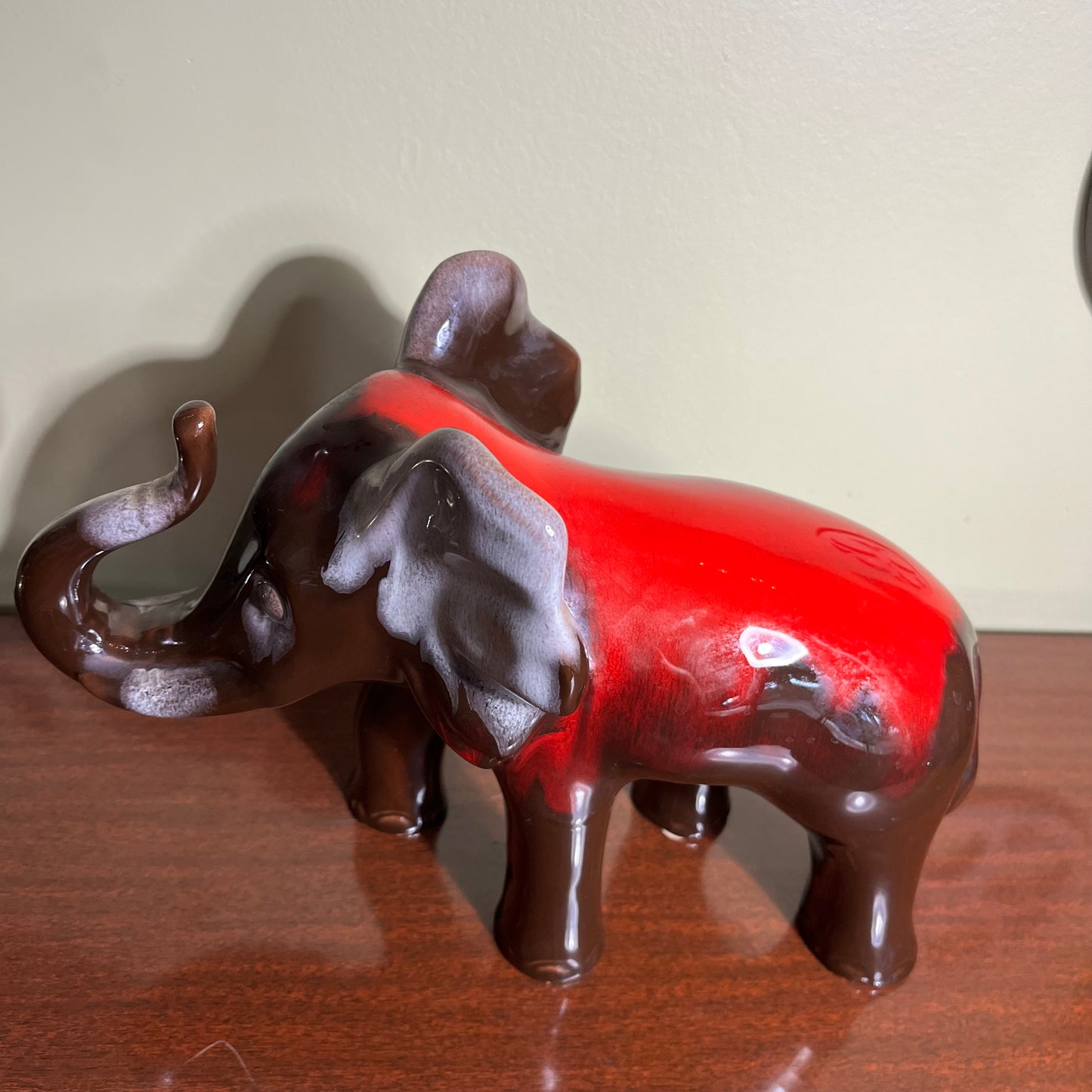 Vintage Canadiana Pottery Ceramic Elephant Statue