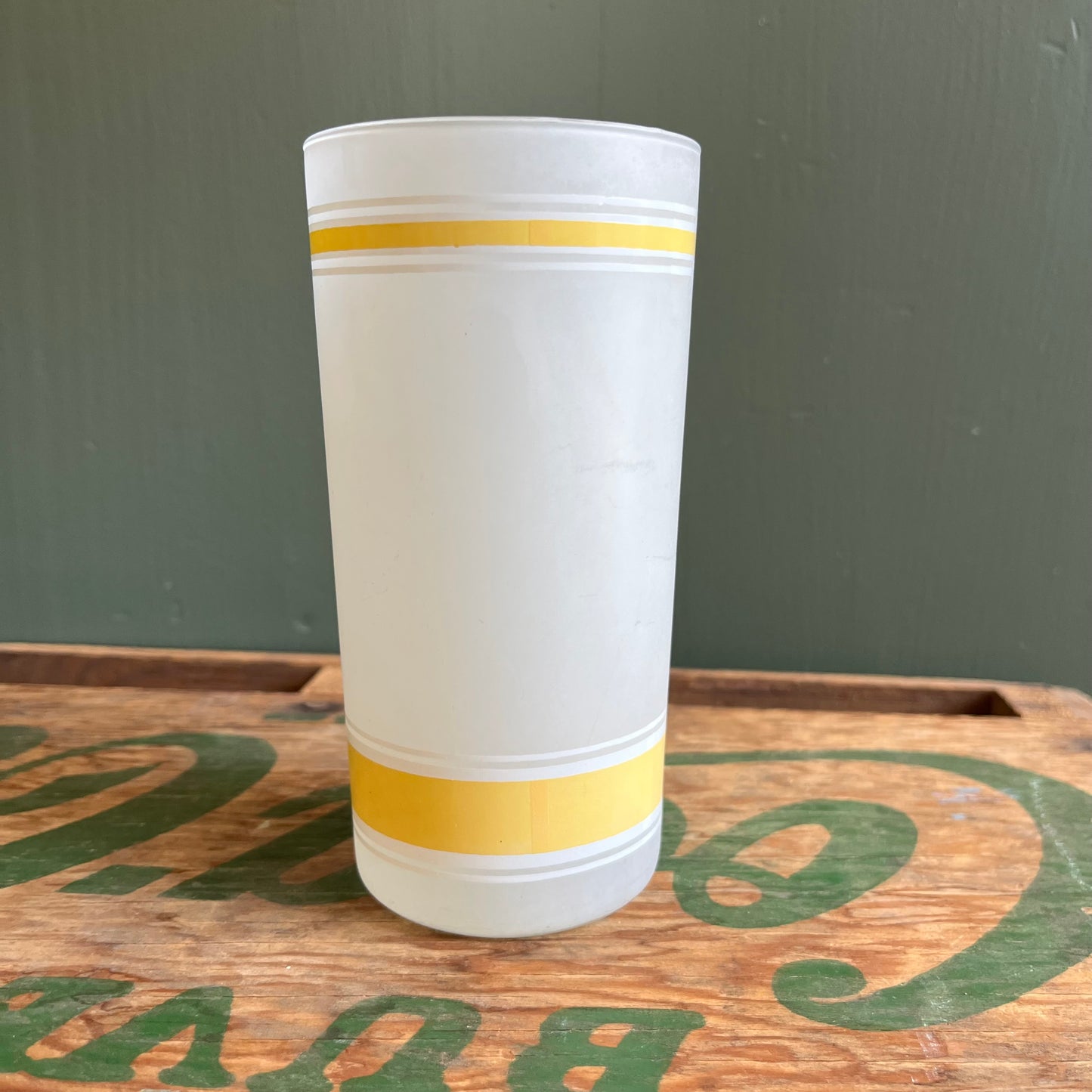 Vintage 80s McDonalds Signature Frosted Glass