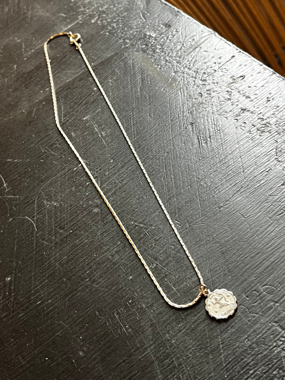 Vintage Silver Sagittarius Charm Necklace