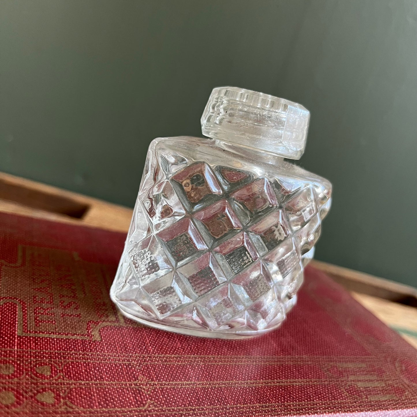 Antique Faceted Glass Shaker