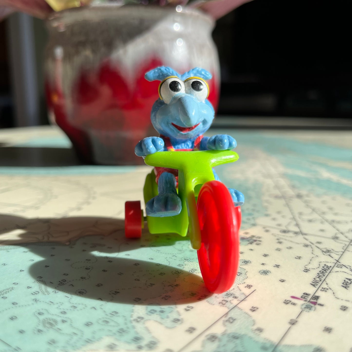 Vintage 1986 Gonzo Tricycle Figurine