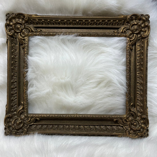 Vintage 1969 Trieste Gold Ornate Plastic Frame