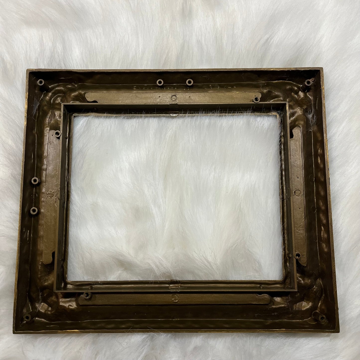 Vintage 1969 Trieste Gold Ornate Plastic Frame
