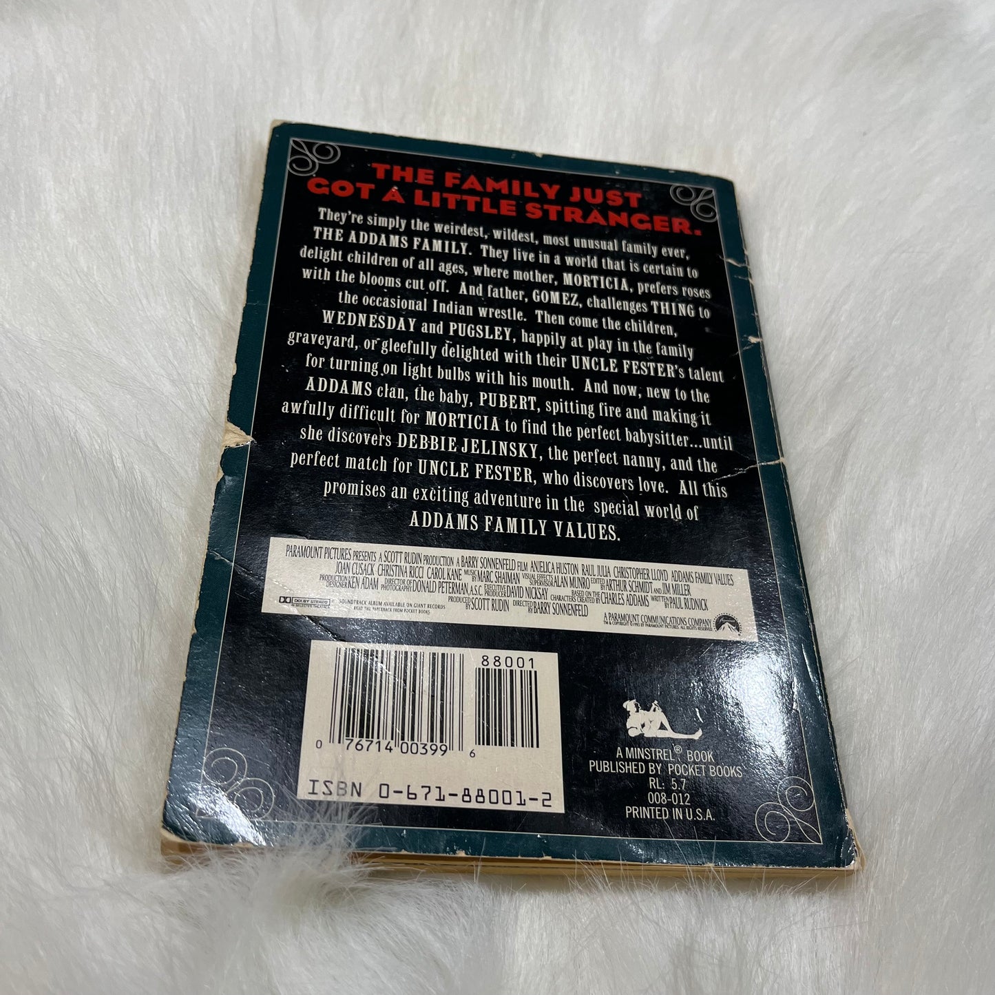 Vintage 1993 Addams Family Values Book