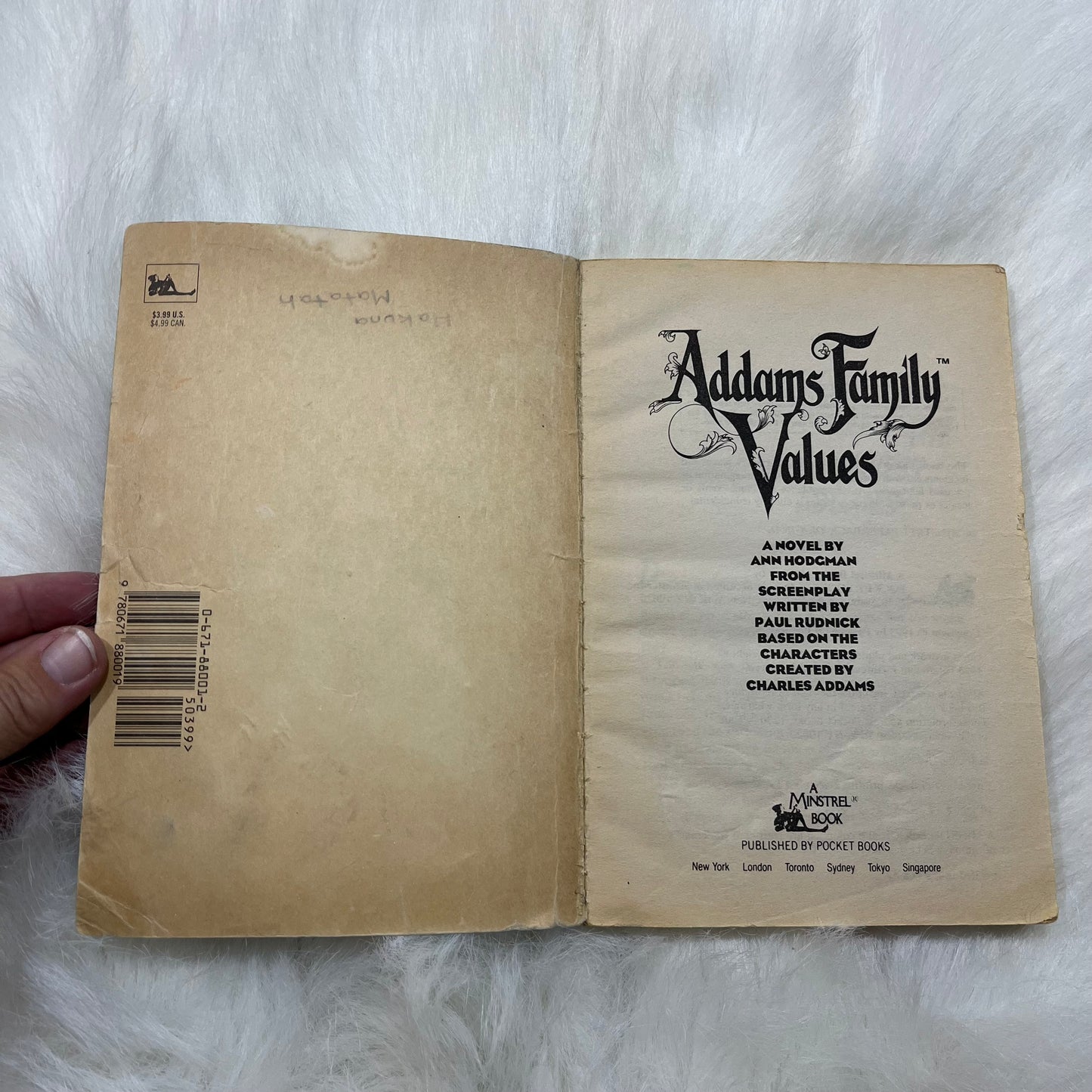 Vintage 1993 Addams Family Values Book