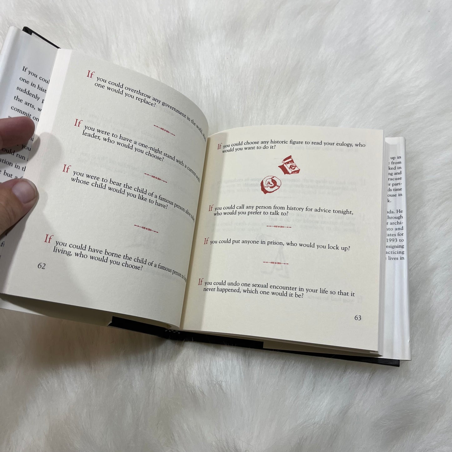 Vintage 1995 If... Questions for the Game of Life Hardcover Book