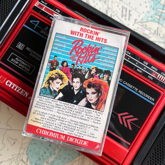 Vintage 1984 Rockin' with the Hits Cassette Tape