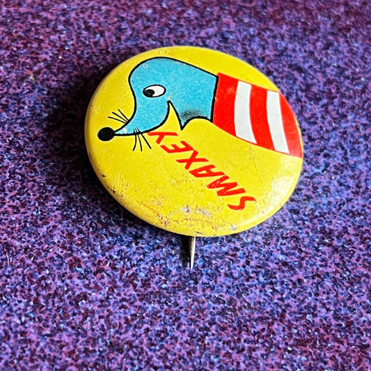 Vintage 50s Smaxey Button / Badge / Pin