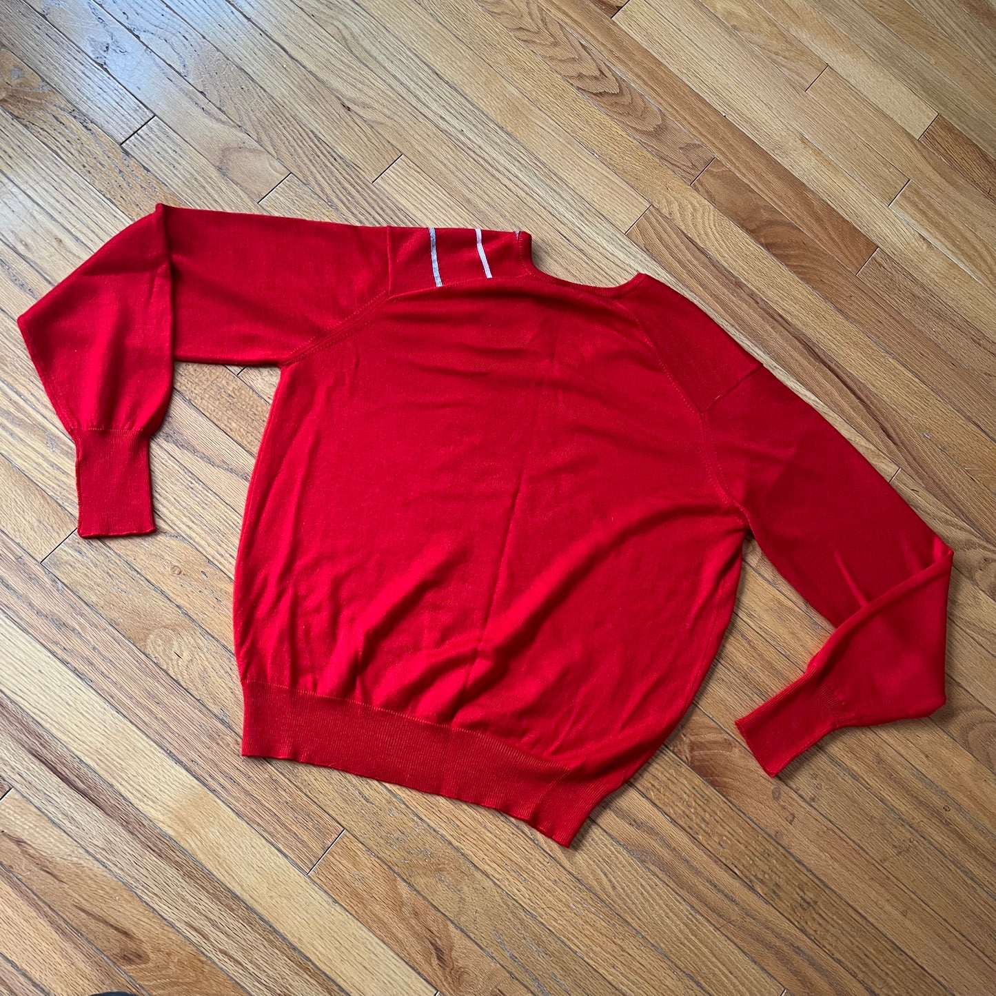 Vintage 70s Parkhurst V Neck Diamond Detail Sweater