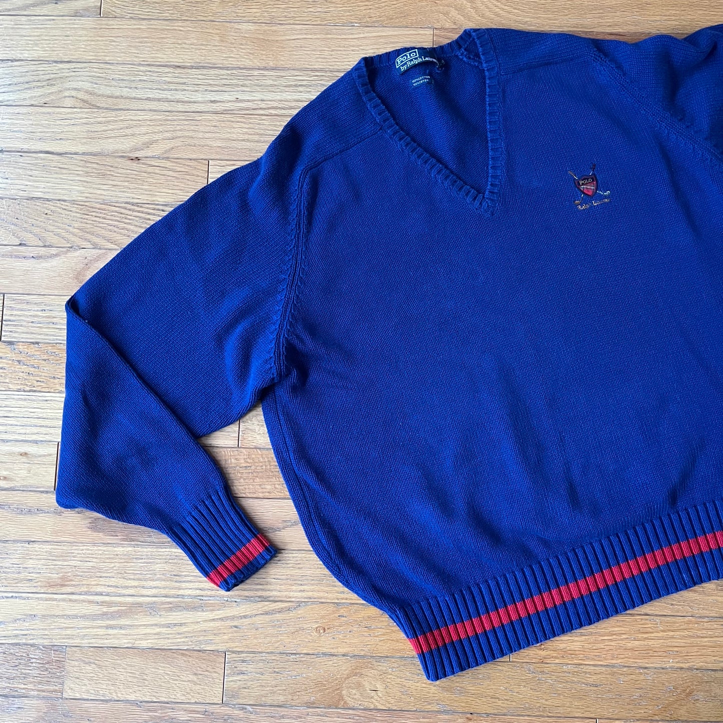 Vintage Polo Ralph Lauren 100% Cotton Knit Sweater XL