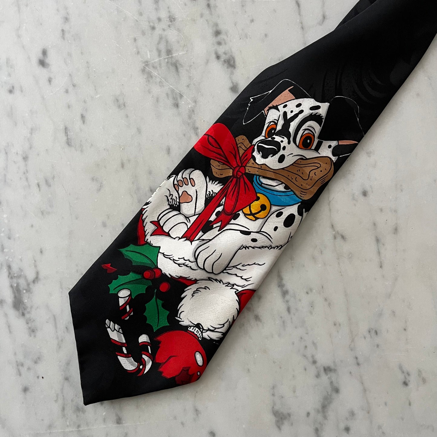 Vintage Disney 101 Dalmations Christmas Tie