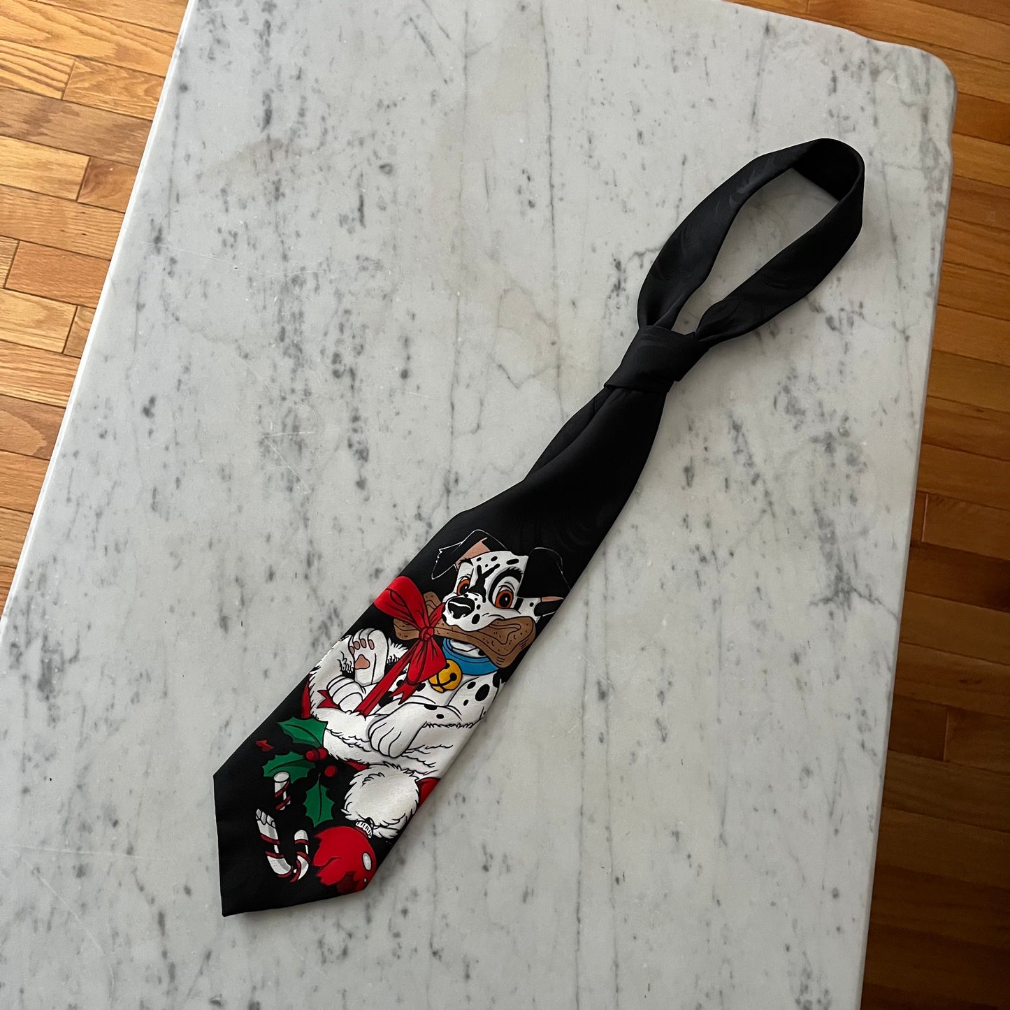Vintage Disney 101 Dalmations Christmas Tie