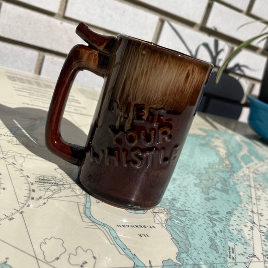 Vintage Wet Your Whistle Beer Mug