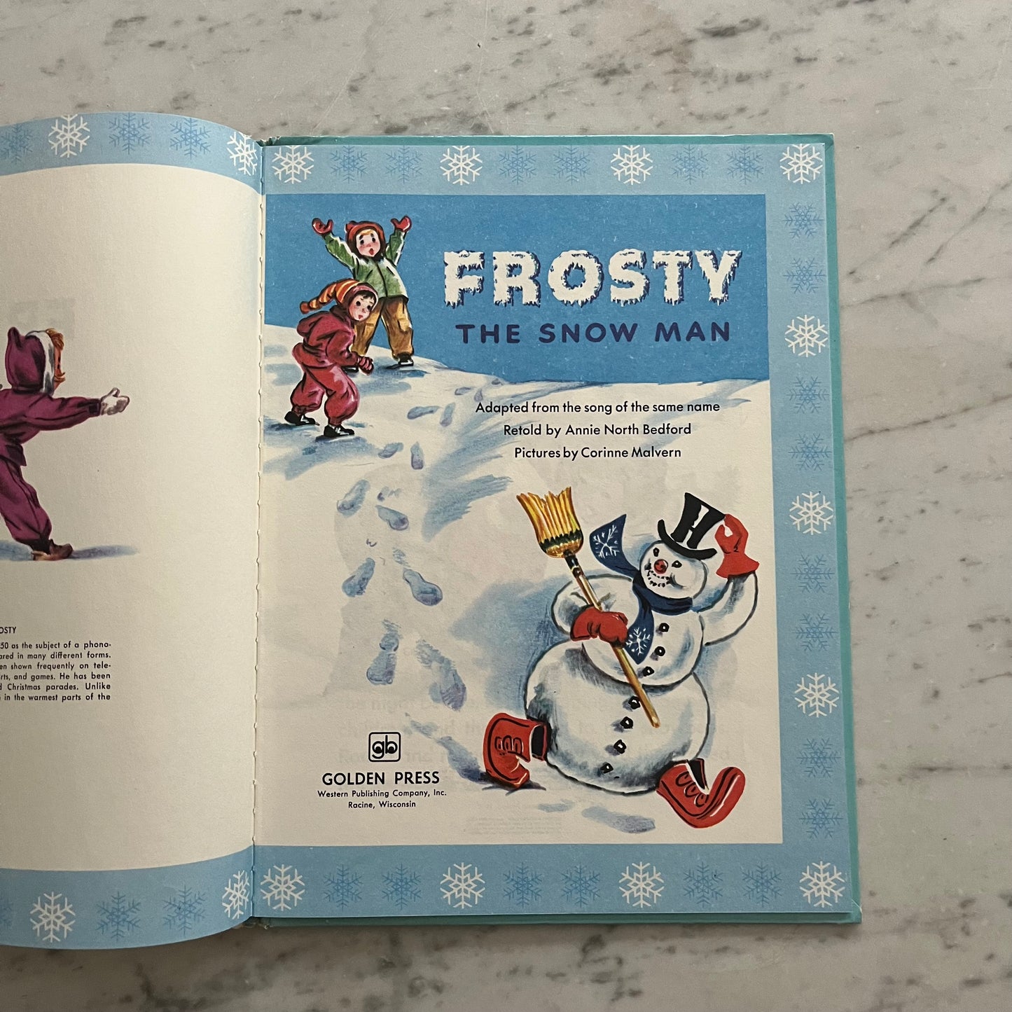 Vintage 1979 Frosty the Snowman Golden Book