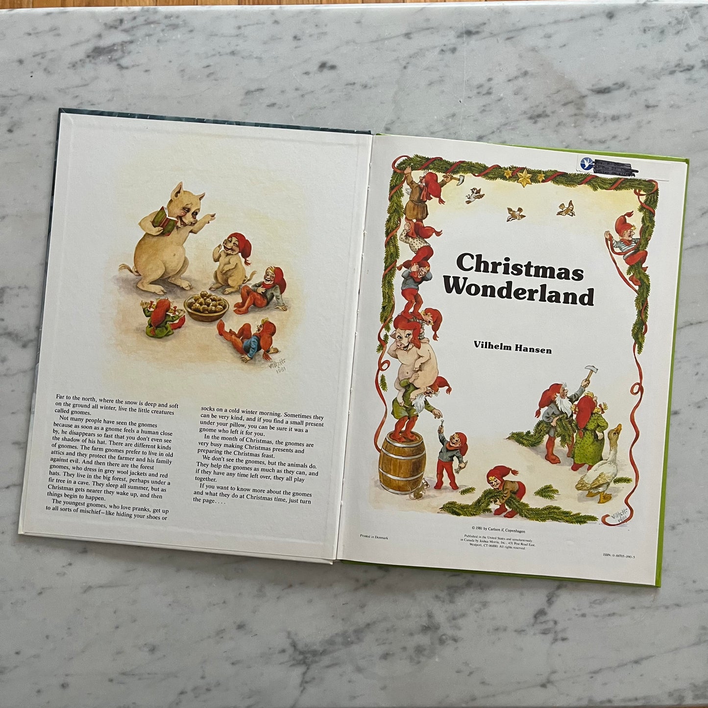 Vintage 1981 Vilhelm Hansen Christmas Wonderland Hardcover Book
