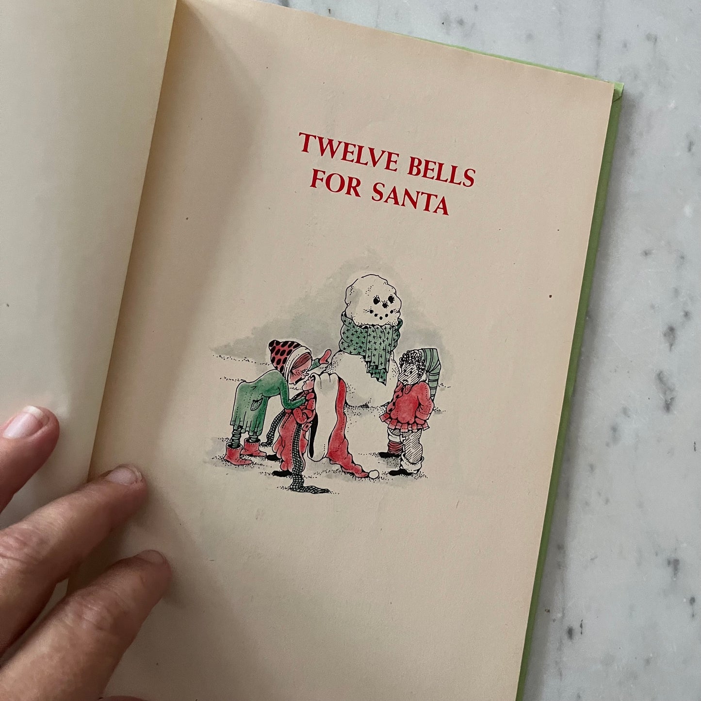 Vintage 1977 Twelve Bells for Santa by Crosby Bonsall Hardcover