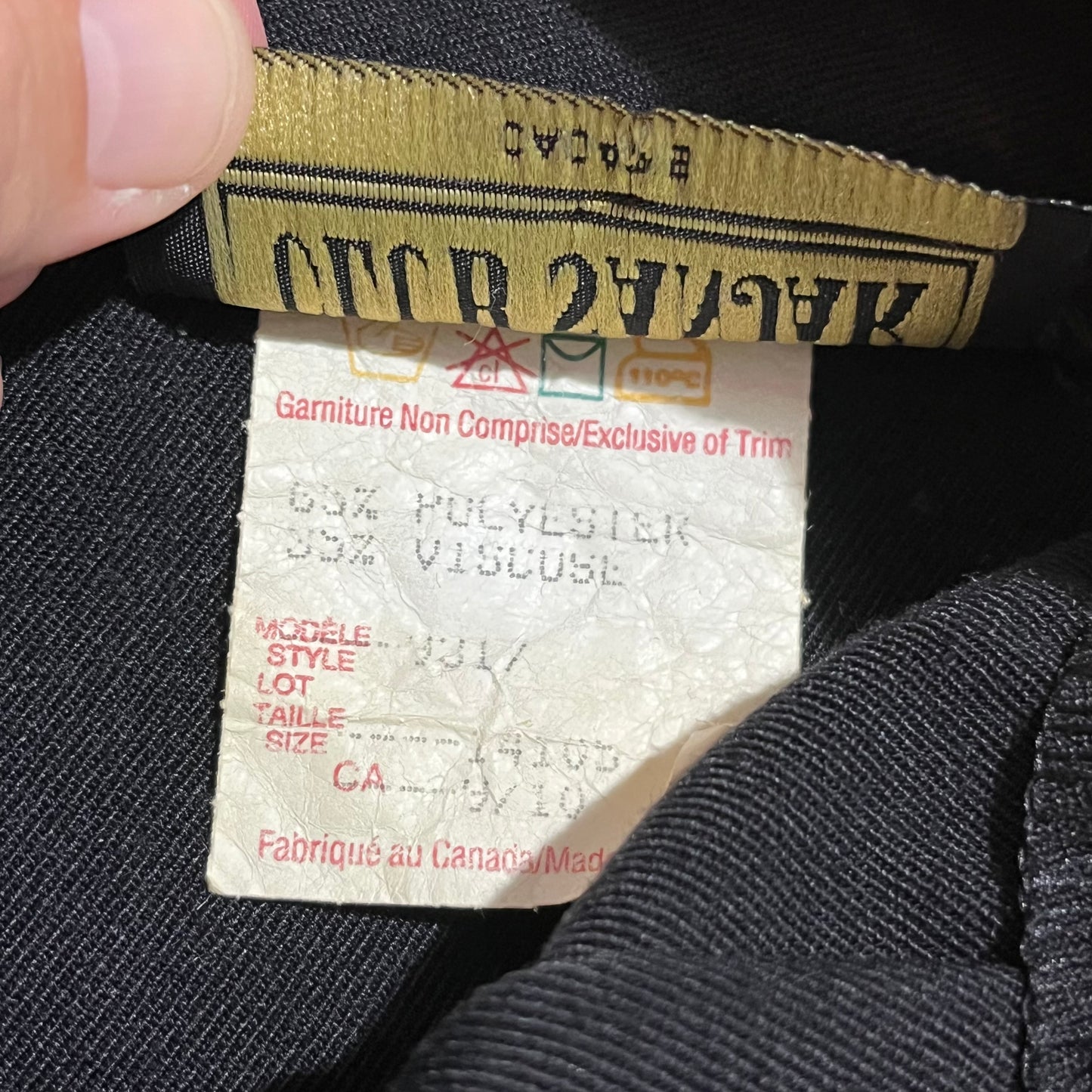 Vintage 90s Preppy Double Button Pleated / Flared Skirt