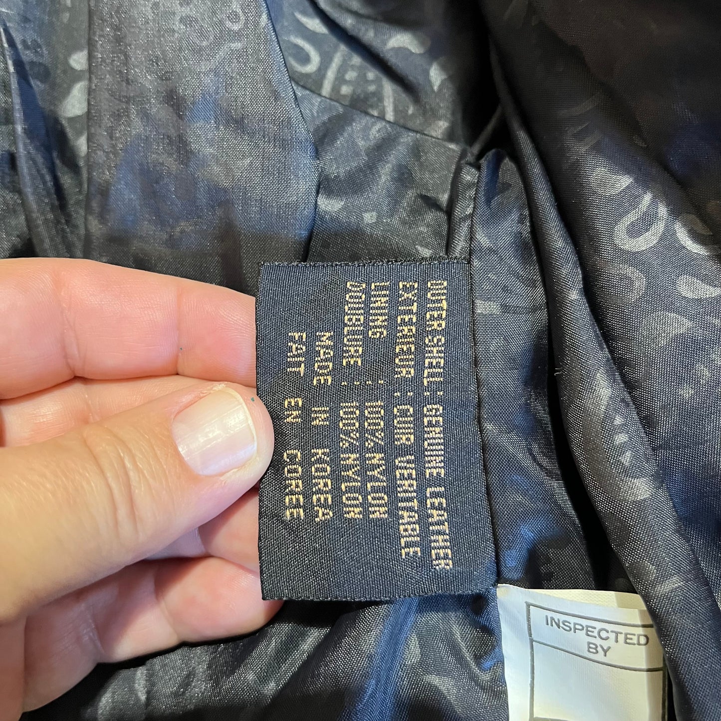 Vintage 90s Leather and Suede Floral Trimmed Jacket