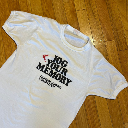 Vintage Single Stitch Jog Your Memory Computer Tee Shirt