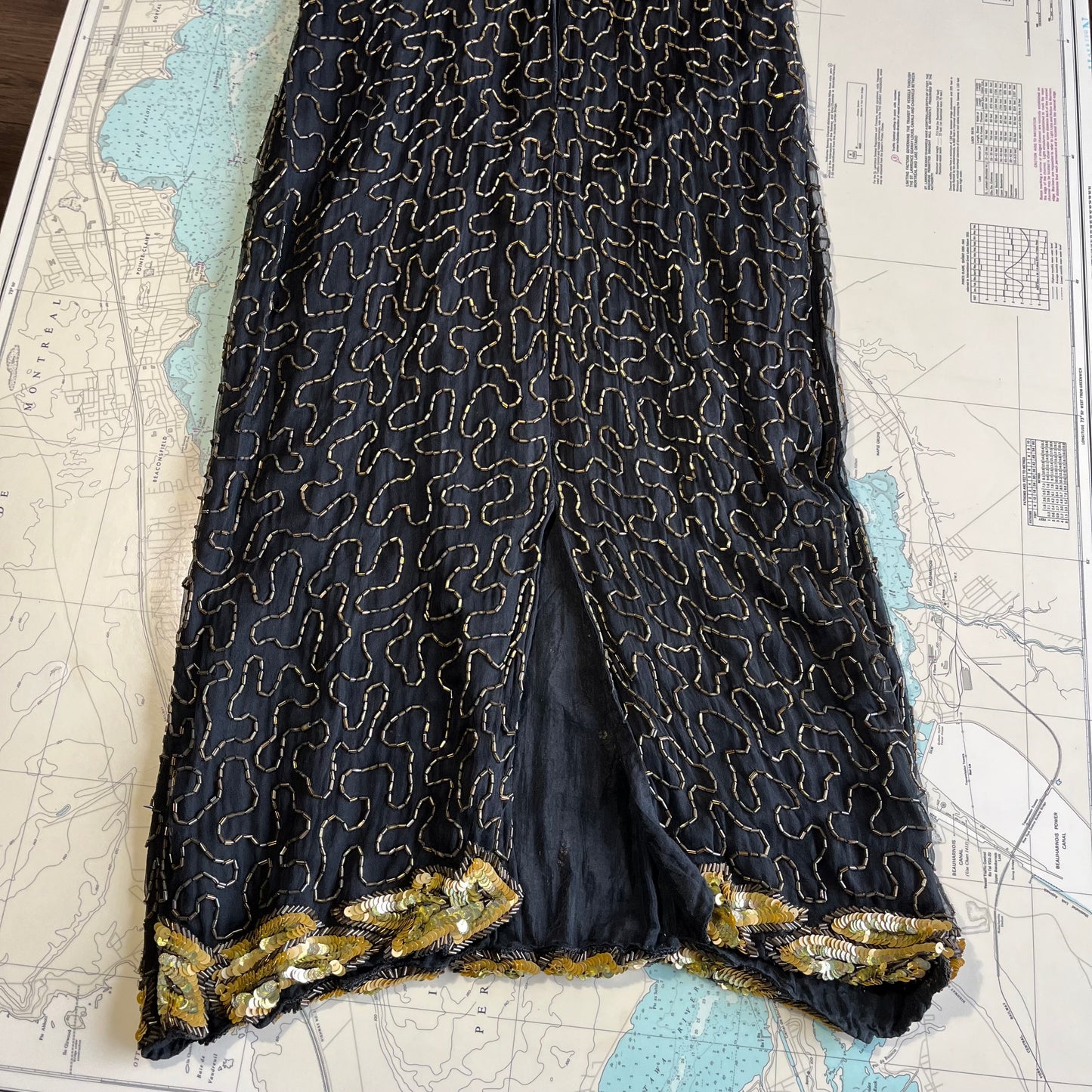 Vintage Mark & John II Silk Beaded Dress with Jacket