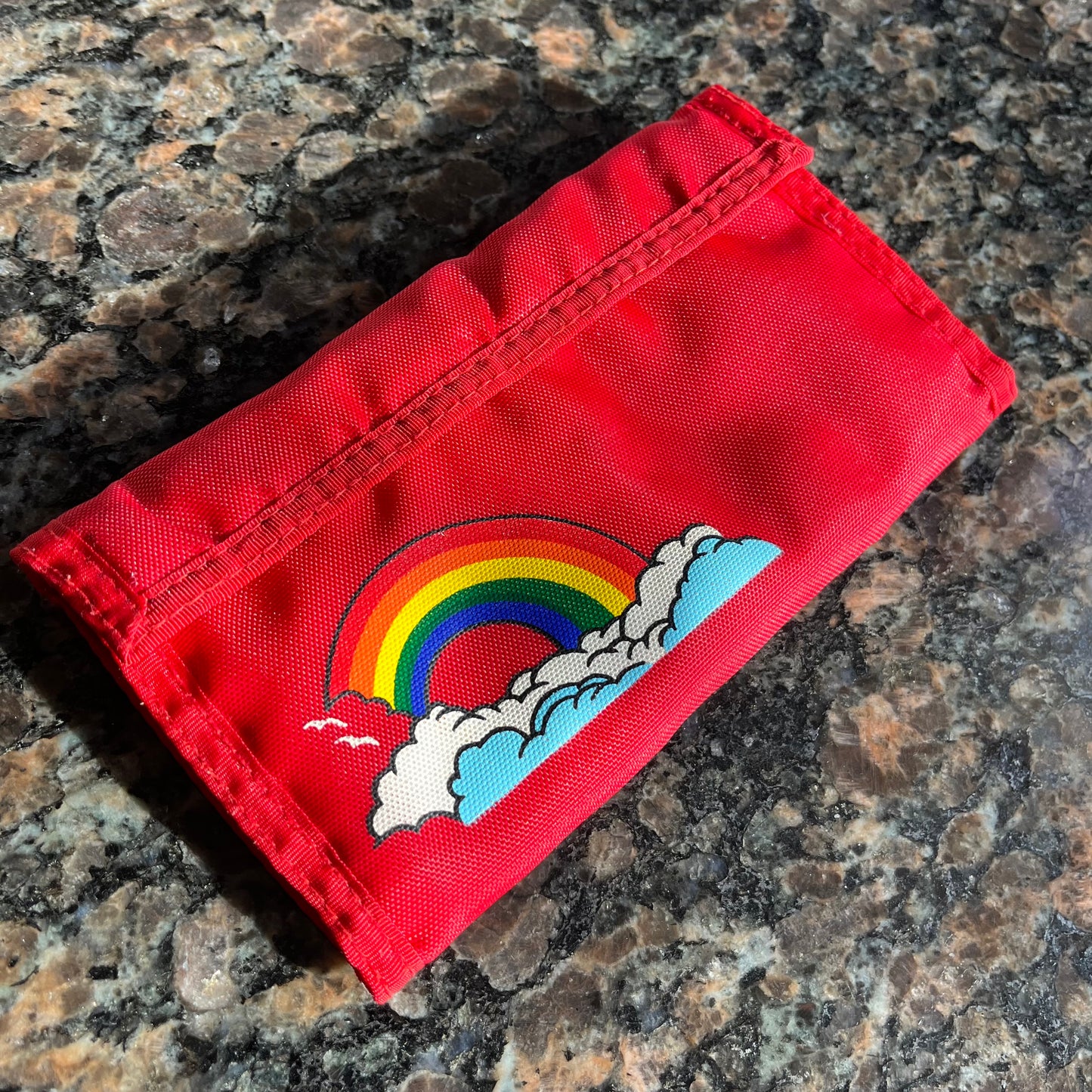 Vintage Rainbow Hook & Loop Wallet