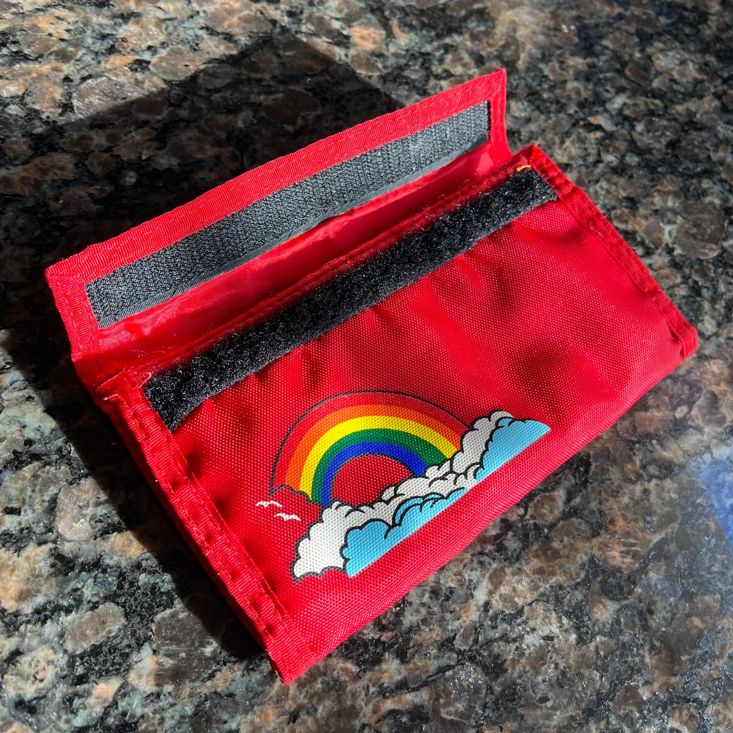 Vintage Rainbow Hook & Loop Wallet