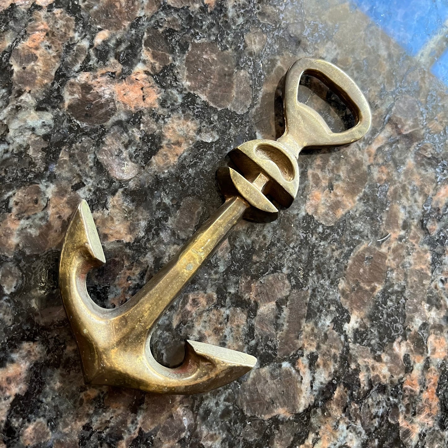Vintage Brass Anchor Bottle Opener