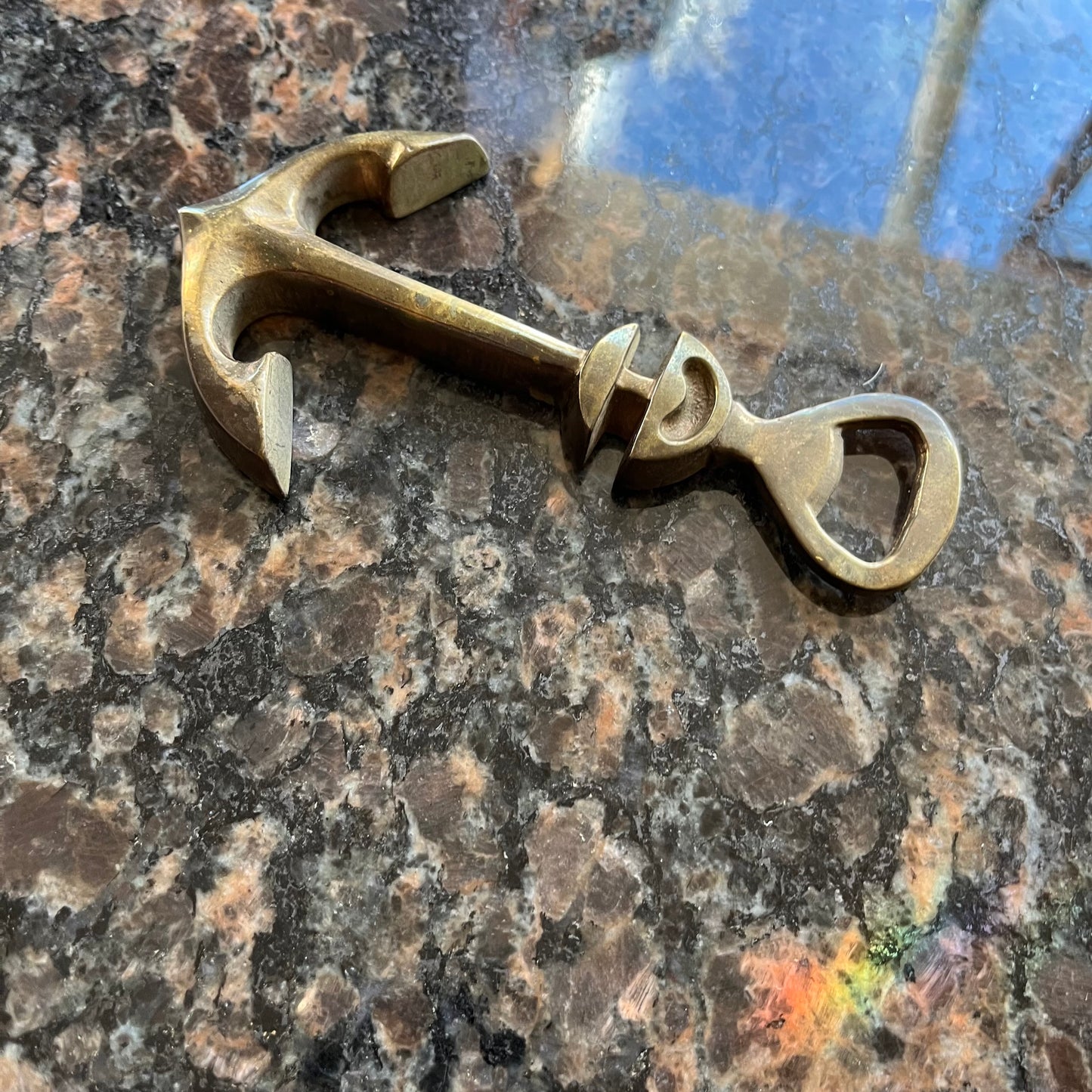 Vintage Brass Anchor Bottle Opener