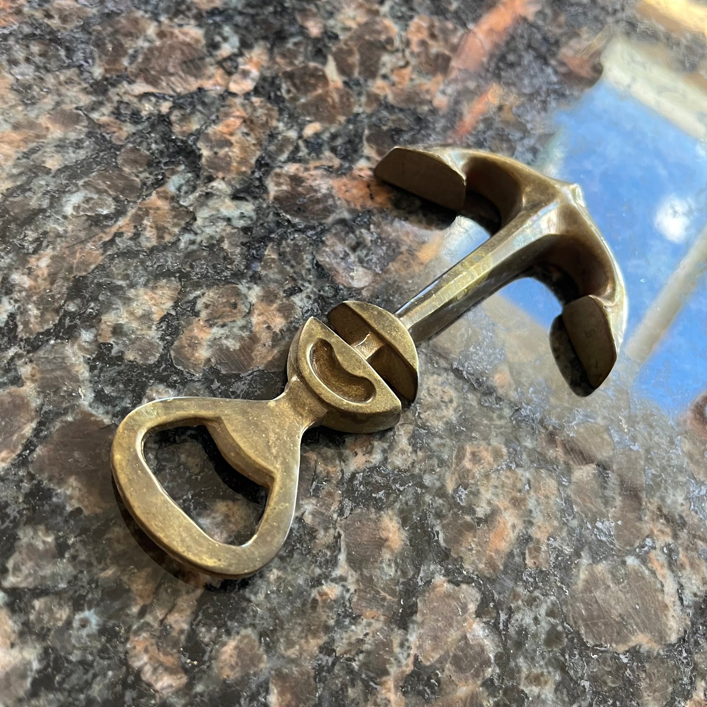 Vintage Brass Anchor Bottle Opener