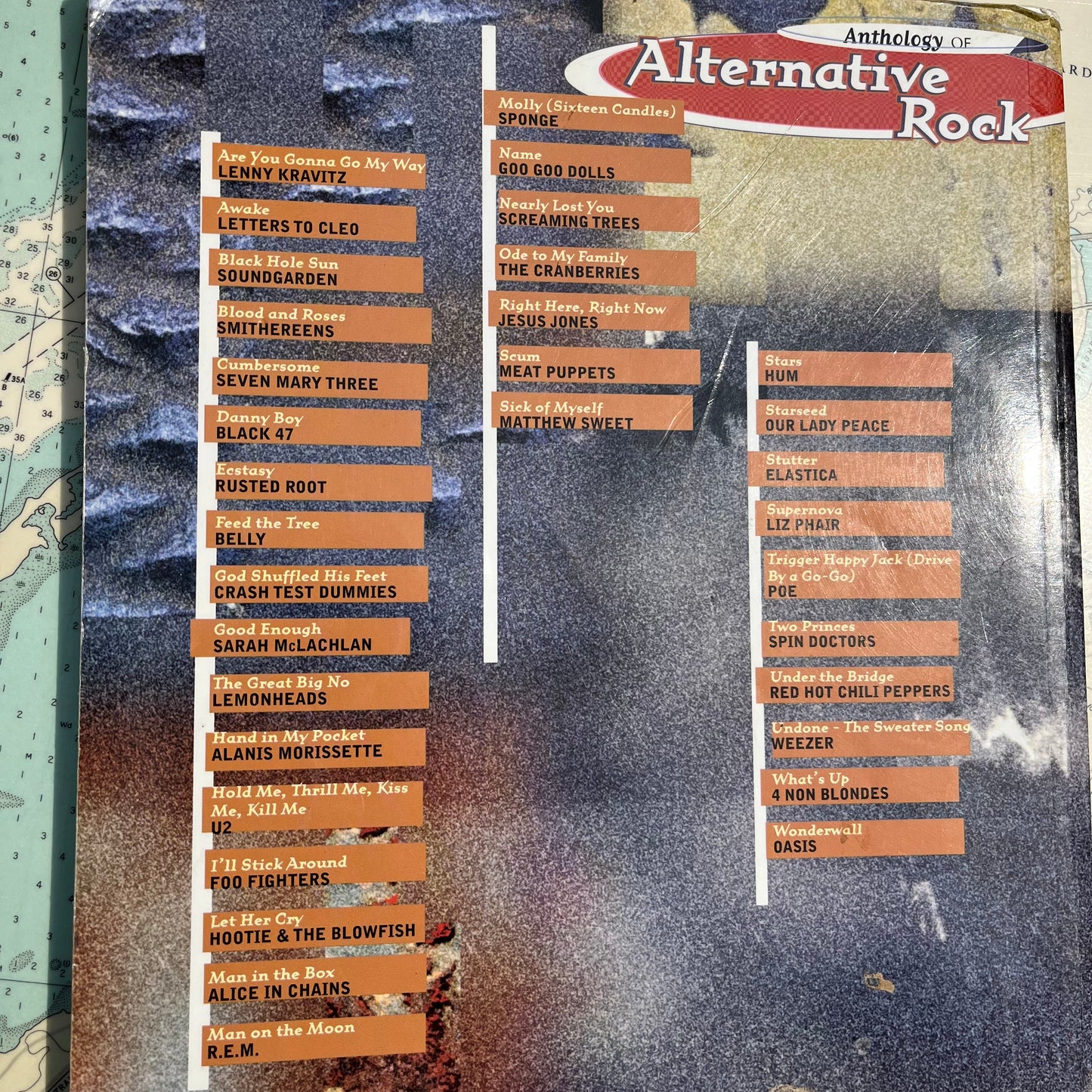 Vintage 1996 Anthology of Alternative Rock Song Book