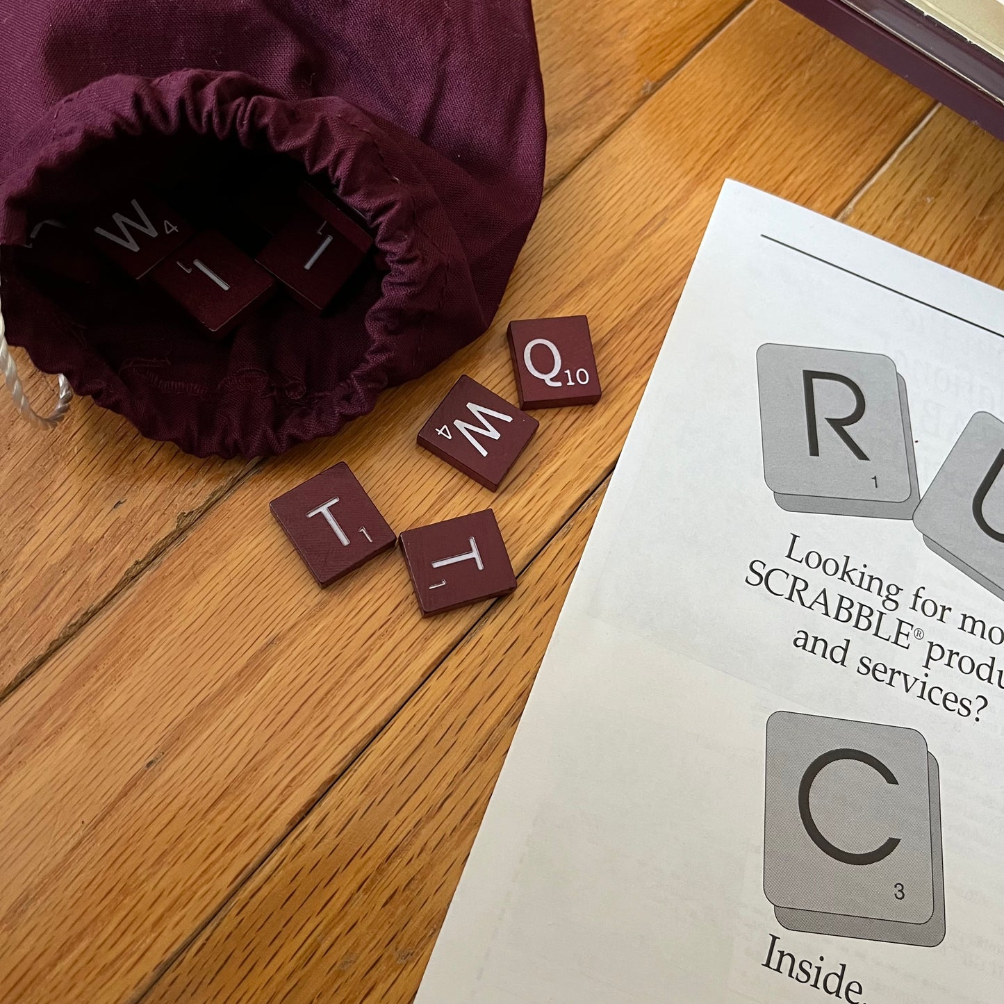 Vintage 80s Scrabble Deluxe Edition