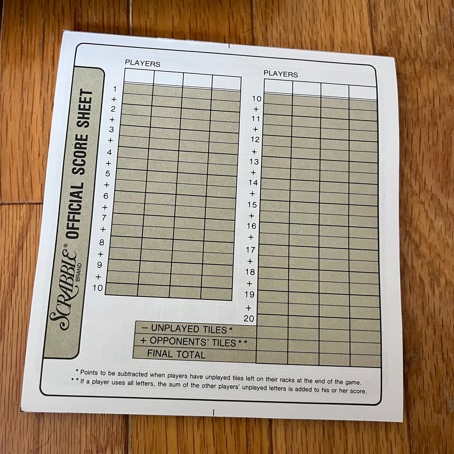 Vintage 80s Scrabble Deluxe Edition