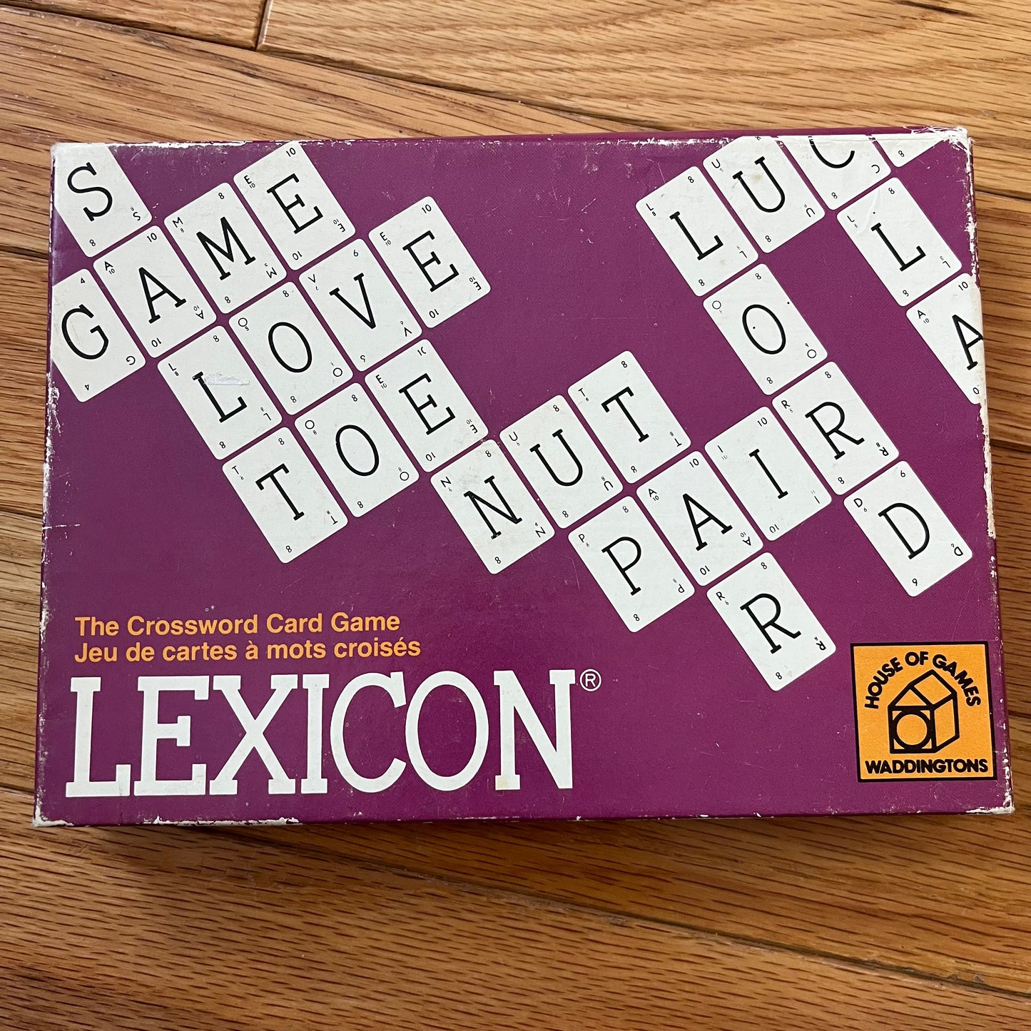 Vintage 70s Lexicon Card Game