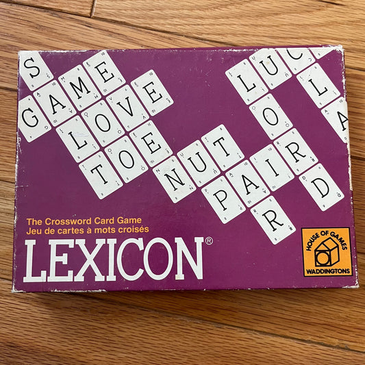 Vintage 70s Lexicon Card Game