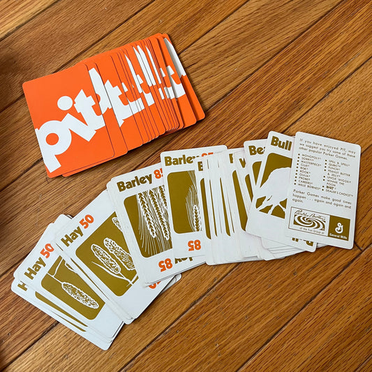 Vintage 60s Parker Brother Pit Card Game