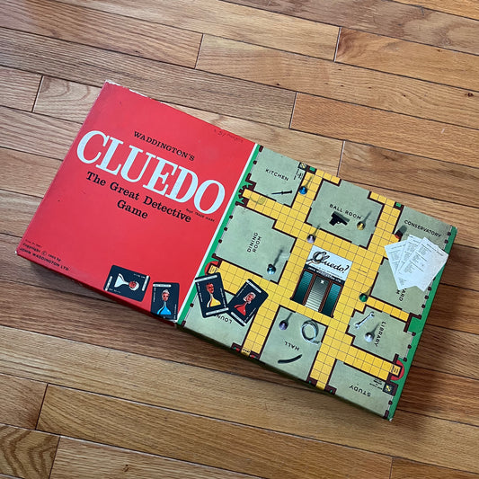 Vintage 1965 Waddington’s Cluedo Detective Game
