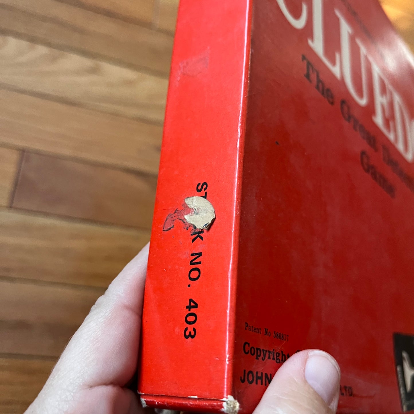 Vintage 1965 Waddington’s Cluedo Detective Game