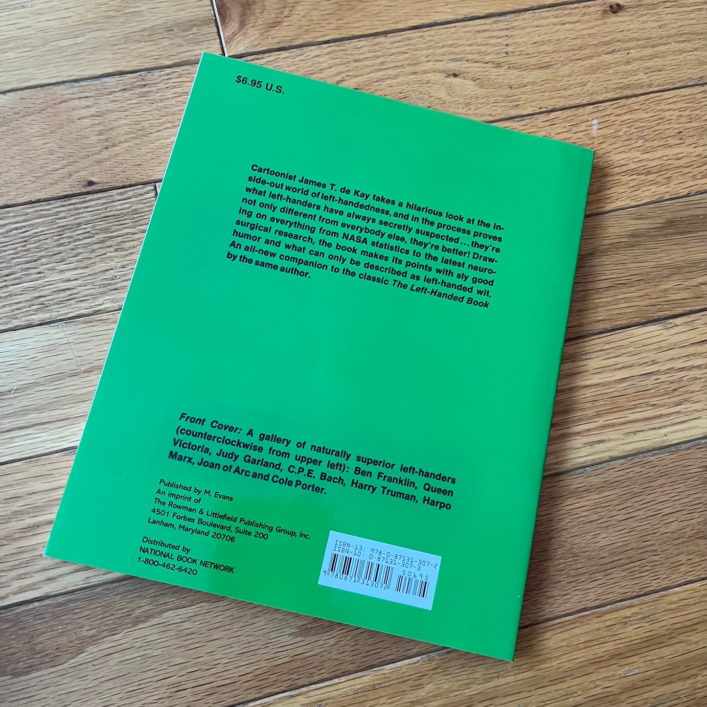 Vintage 1979 The Natural Superiority of the Left Hander by James T. de Kay