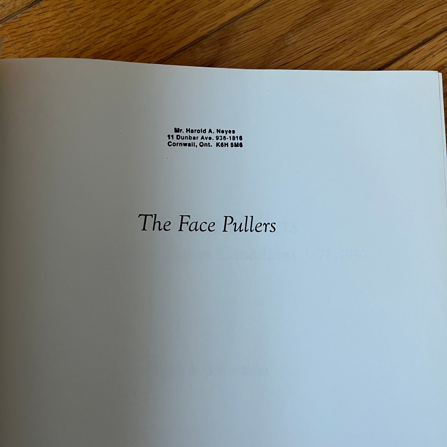 Vintage 1994 The Face Pullers by Brock V. Silversides
