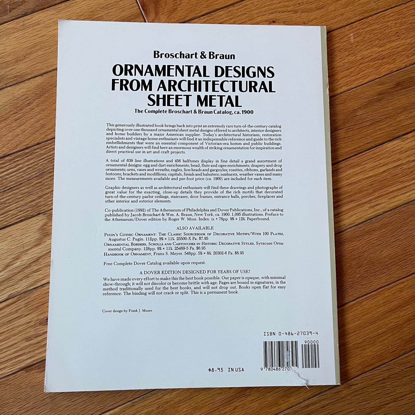 Vintage 1992 Ornamental Designs From Architectural Sheet Metal