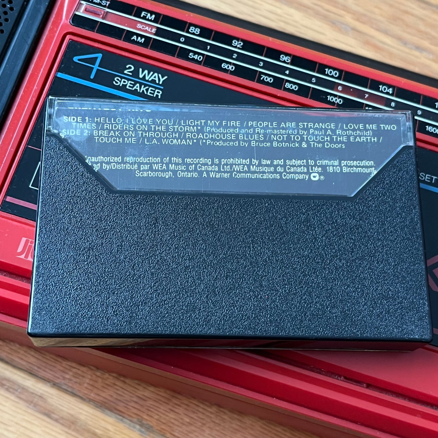 Vintage The Doors Greatest Hits Cassette Tape