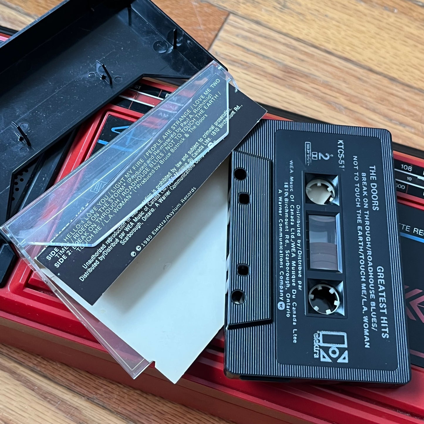 Vintage The Doors Greatest Hits Cassette Tape