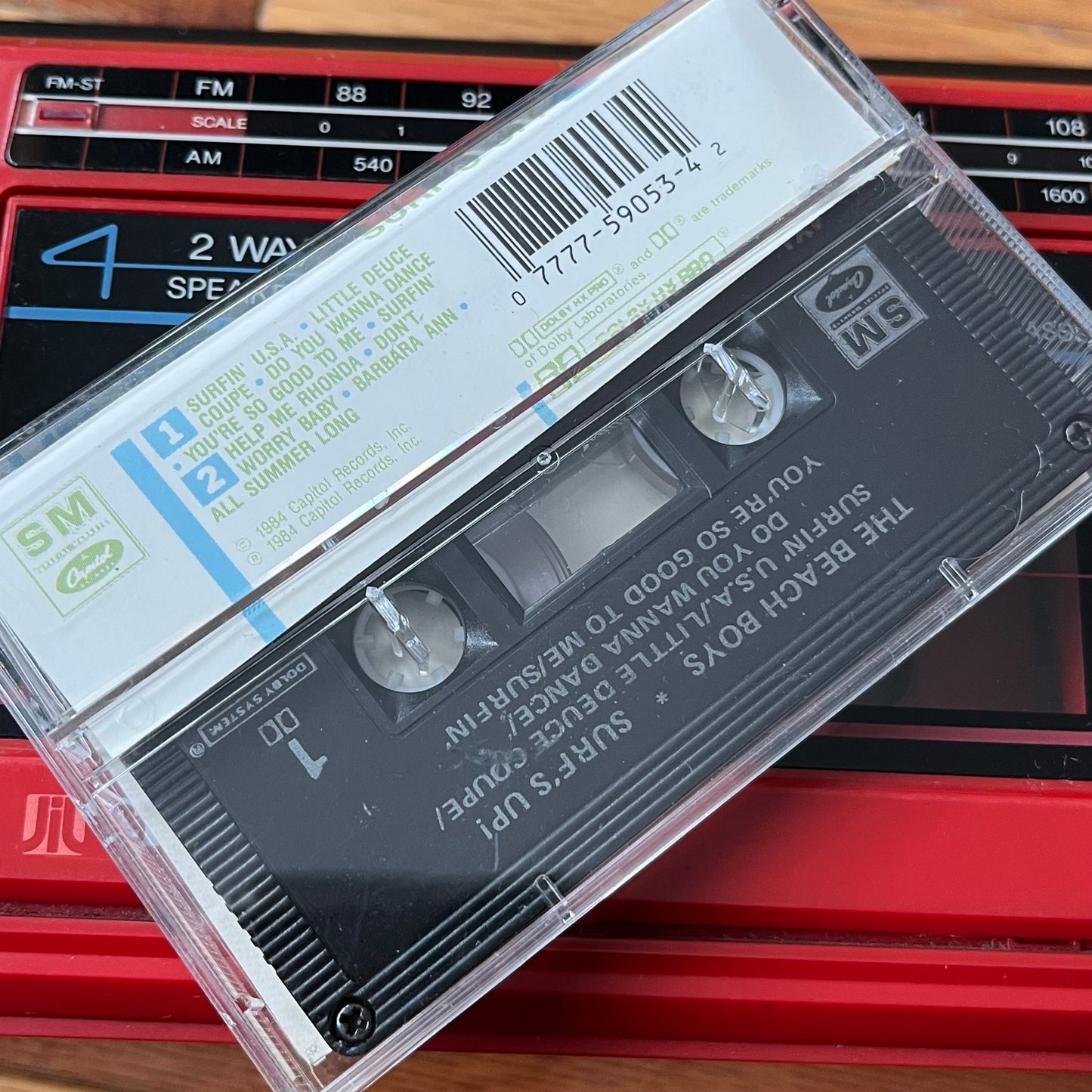 Vintage 1984 The Beach Boys Surf's Up! Cassette Tape