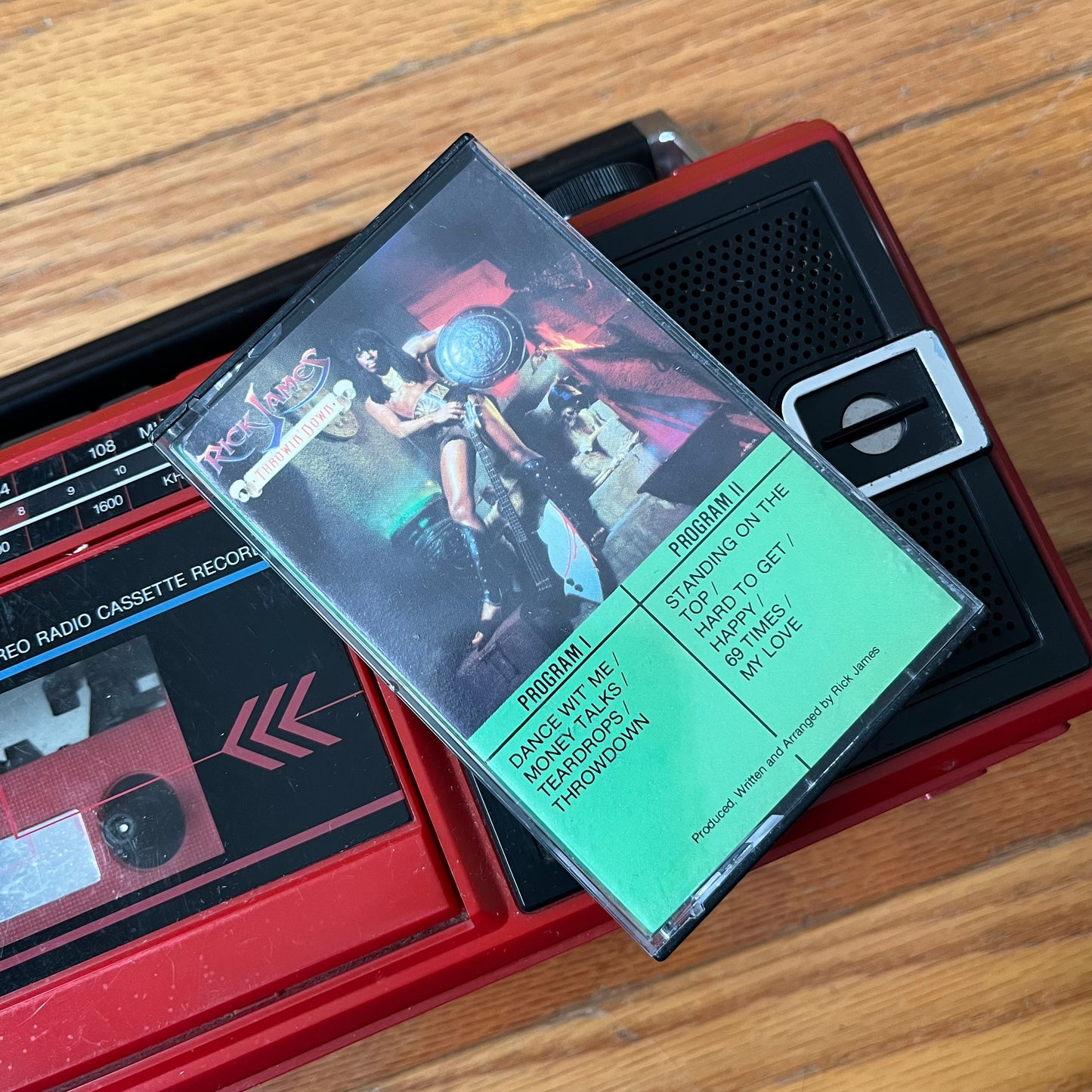 Vintage 1982 Rick James Throwin' Down Cassette Tape