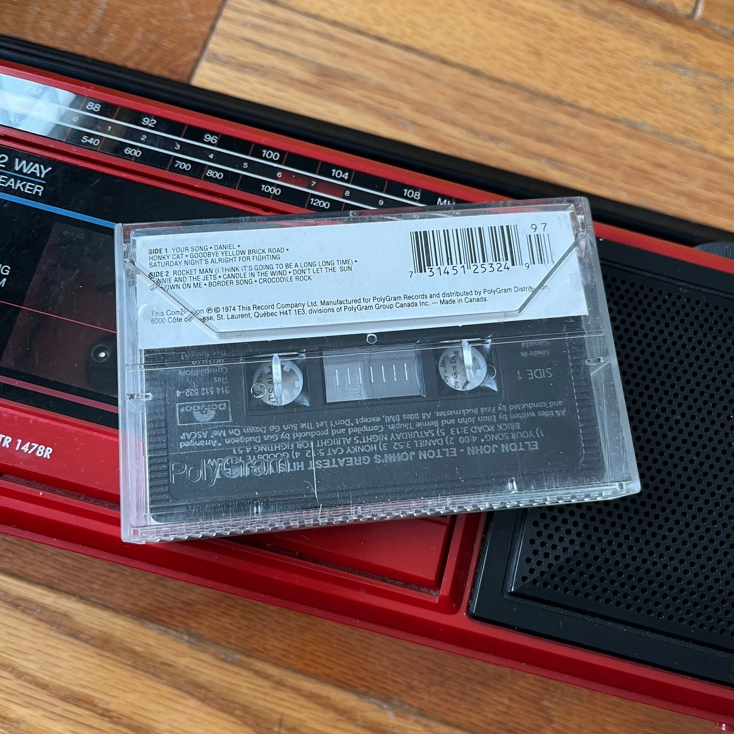 Vintage 1974 Elton John's Greatest Hits Cassette Tape