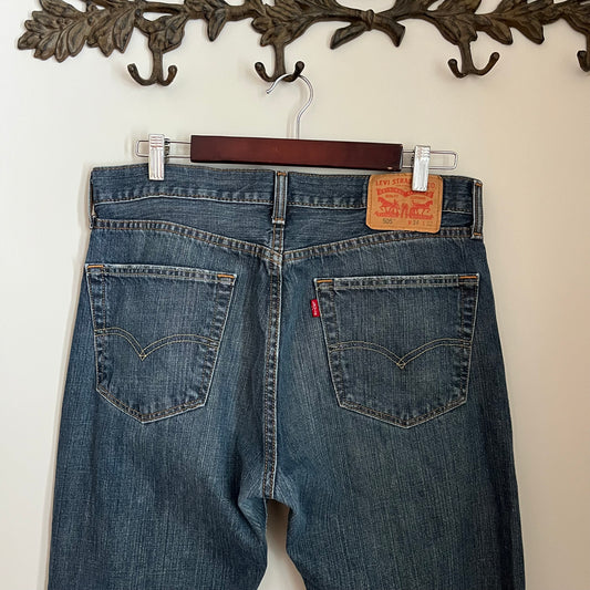 Vintage Levi's 505 Straight Leg Denim Jeans 34 x 32
